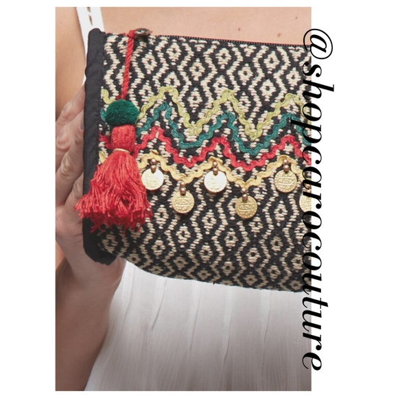 Tapestry Make-up or Clutch Bag - Picture 3 of 3